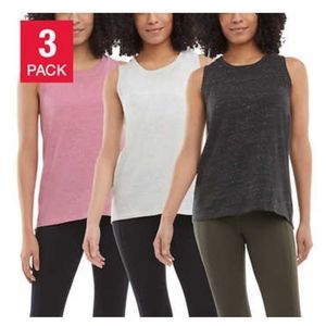Danskin Ladies High-Low Tank, 3-pack Everyday..NWT